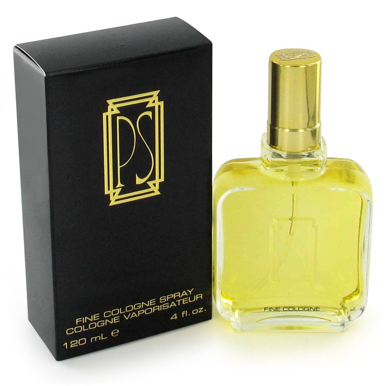 PS by Paul Sebastian cologne spray in a 4 fl oz bottle, fine fragrance for men, displayed on a white background