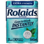 Rolaids Extra Strength Mint Tablets antacid pack with 3-10 tablets, in roll packaging, for heartburn relief, by Pasteur Pharmacy
