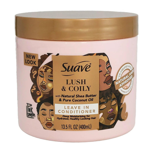 Suave Professionals Natural Hair Leave-In Conditioner Nourish and Strengthen, 13.5 oz, for healthy, moisturized hair.