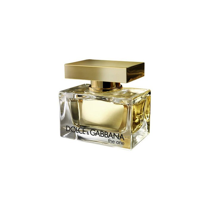The One for Women Dolce & Gabbana Eau De Parfum bottle, 1.6 oz, elegant glass container with floral fragrance details