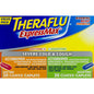 Theraflu ExpressMax Daytime and Nighttime Severe Cold & Cough Coated Caplets, 40 count, displayed in a blister pack.