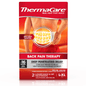 ThermaCare Heatwraps for lower back and hip, XL size, providing targeted heat therapy for pain relief.