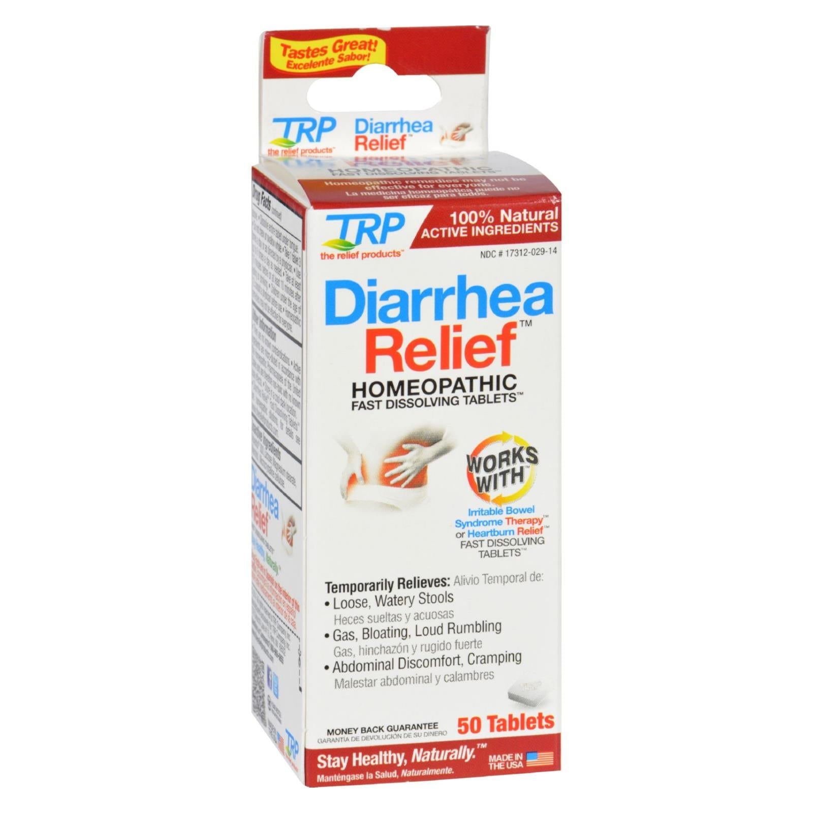 TRP Company diarrhea relief fast dissolving tablets in blister pack, health and beauty product by Pasteur Pharmacy