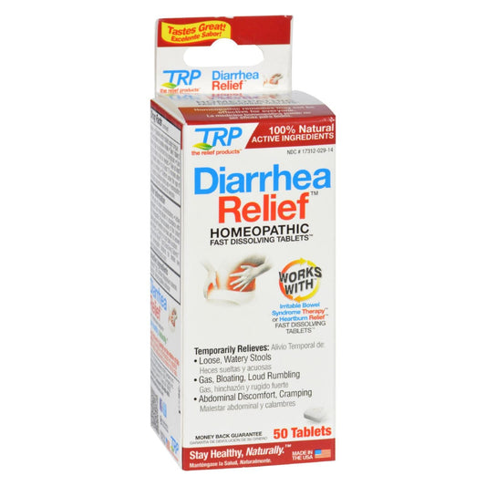 TRP Company diarrhea relief fast dissolving tablets in blister pack, health and beauty product by Pasteur Pharmacy