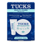 Tucks Multi Care Relief Kit with Lidocaine 5% cream and witch hazel pads for soothing skin discomfort, in health and beauty setting.