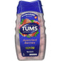Tums Extra Strength 750 mg chewable antacid tablets in assorted berries flavor, designed to relieve heartburn and indigestion.