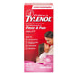 Children's Tylenol oral suspension in bubble gum flavor, 4 fl oz, showing the bottle with a child-friendly label.