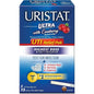 Uristat Ultra UTI Relief Pack with 12 pain relief tablets and test strip kit from Pasteur Pharmacy, in packaging.