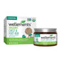 Wellements Organic Baby Chest and Foot Rub in a small jar, suitable for soothing infants' skin and promoting relaxation.