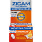 Zicam Zinc Cold Remedy Ultra Rapid Melts tablets in orange cream flavor, 18-count, showing the quick-dissolve tablets and packaging