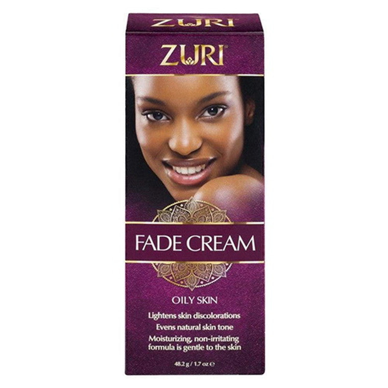 Zuri Glow Fade Oily Skin Cream by Pasteur Pharmacy, 1.8 oz, featuring a smooth, creamy texture for oily skin care.