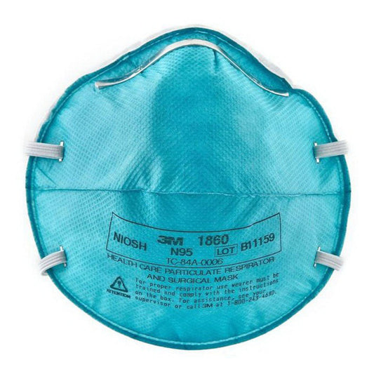 3M 1860S small particulate respirator and surgical mask in a box of 20, designed for healthcare use by Pasteur Pharmacy