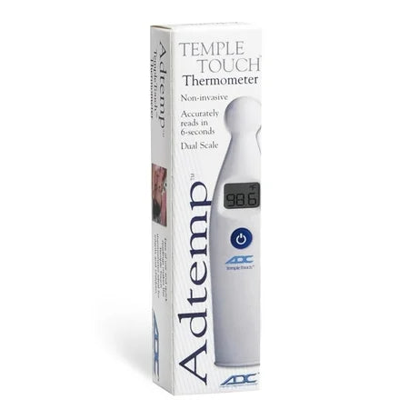 Adtemp Temple Touch Thermometer 427Q from Pasteur Pharmacy, a health care device for quick, accurate temperature readings.