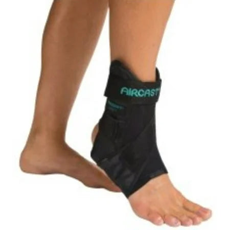 Aircast Airsport ankle brace for right foot, large size, designed for ankle support and stability in health care applications.