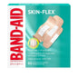 Flexible adhesive bandages from Band-Aid Brand SKkin-Flex, designed for health care, shown in a clear close-up image.