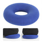 Blue inflatable rubber ring cushion, donut-shaped health care support cushion from Pasteur Pharmacy, designed for comfort and relief.