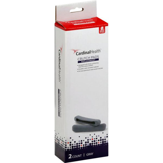 Pair of Cardinal Health crutch pads replacement cushions, designed for comfort and support on crutches.