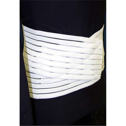 White DonJoy Lumbar Sacral Support by DJO Global for 54-62 inch waist, providing back stability and pain relief.