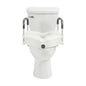 Raised toilet seat with secure lock, designed for comfort and safety, by Pasteur Pharmacy for healthcare needs.
