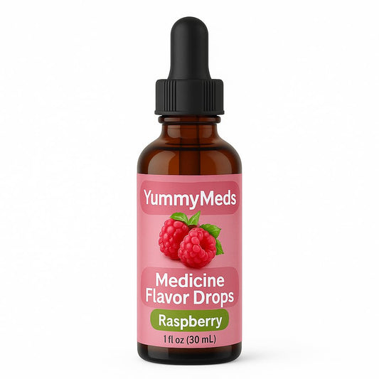 Pasteur Pharmacy Flavorx Raspberry medication flavoring, 4oz, sugar-free and dye-free, 2-pack for pediatric or adult use.