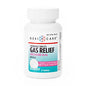 GeriCare Simethicone 80mg chewable gas relief tablets in blister pack, used for digestive comfort and gas relief.