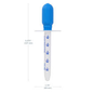 Leader™ Medication Dosage Dropper in 5 mL capacity, 50-count bulk pack, used for accurate liquid medication measurement.