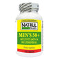 Nat-rul Health Men’s 50+ multivitamin and multimineral bottle from Pasteur Pharmacy, featuring colorful capsules and supplement label.