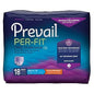 Women’s Prevail Per-Fit adult incontinence briefs, large size, white, with adjustable side panels and secure fit.