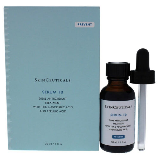 SkinCeuticals Serum 10 AOX Plus in a 1 oz bottle, a health care antioxidant serum for skin protection and renewal.