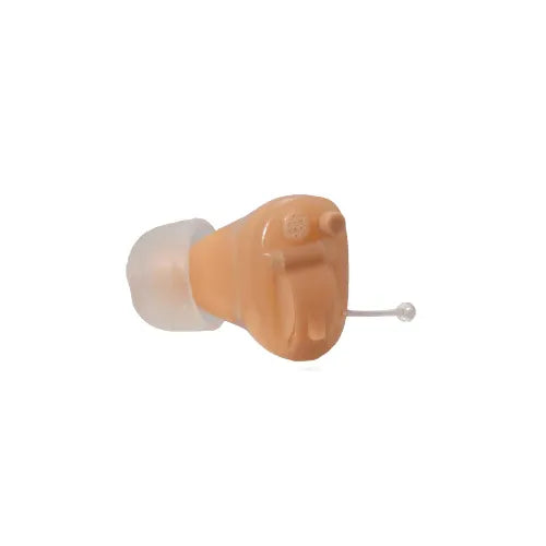 RX EARS HEARING AIDS RXI BEIGE DS by Pasteur Pharmacy, beige digital hearing aids with discreet design, shown in the image.