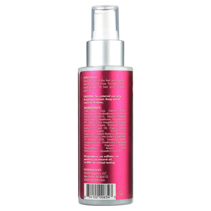 Mielle Mongongo Oil Thermal & Heat Protectant Spray in 4oz bottle, spray nozzle, showing product label and packaging