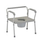 Nova Joy heavy-duty commode with extra-wide seat, durable medical equipment from Pasteur Pharmacy for comfortable support.
