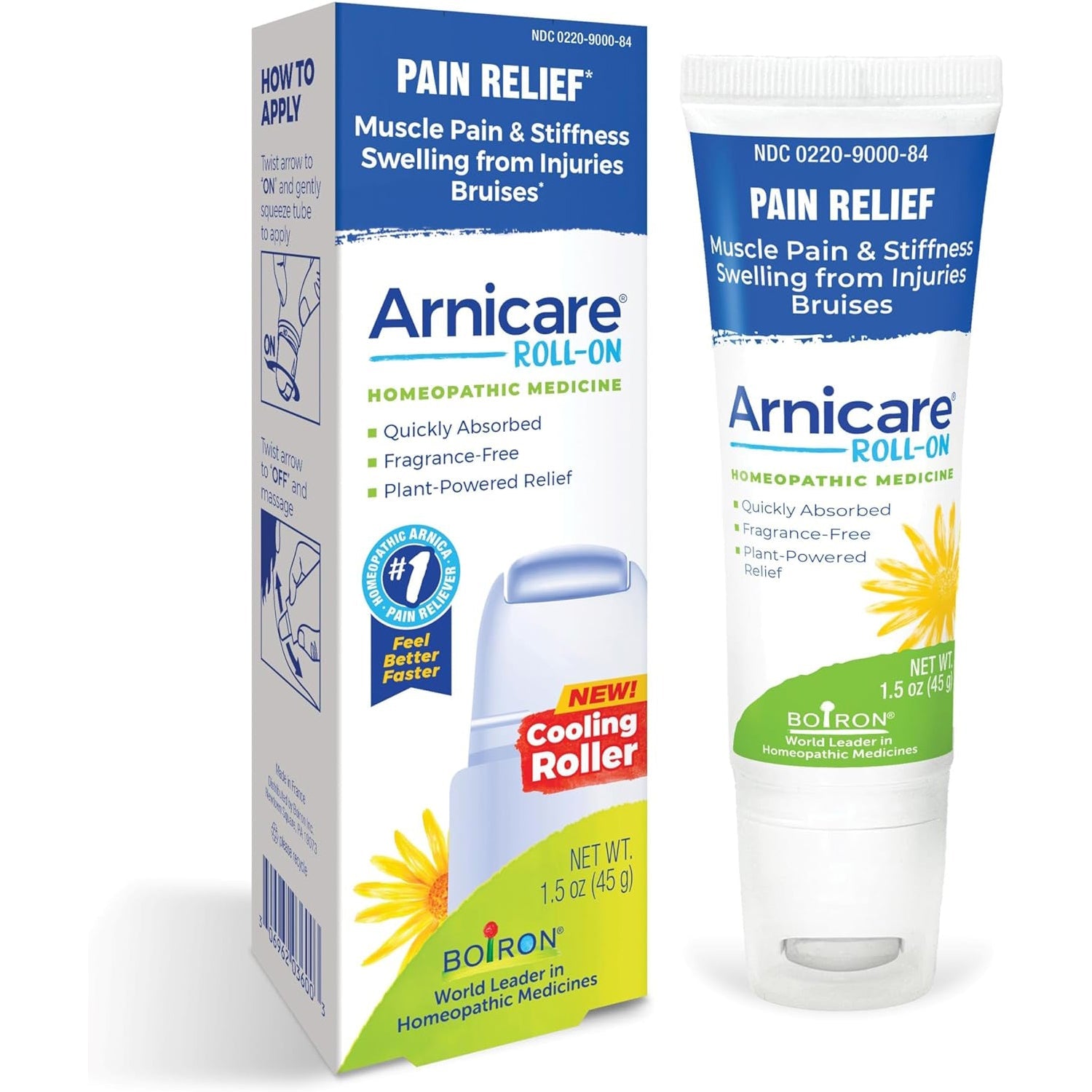 Herbal pain relief product Arnicare RL 45Gm from Pasteur Pharmacy, featuring natural herbs and spices for soothing pain relief.
