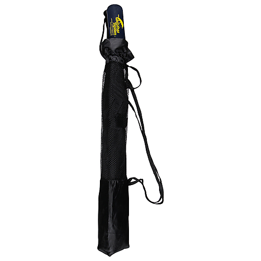 Chaby International automatic open umbrella with 56-inch oversize black canopy, designed for home and garden use.