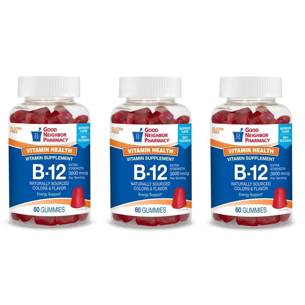 Pasteur Pharmacy Horse Vitamins & Supplements: Good Neighbor Pharmacy Vitamin B12 3000mcg Gummies, 60 count, natural horse supplement