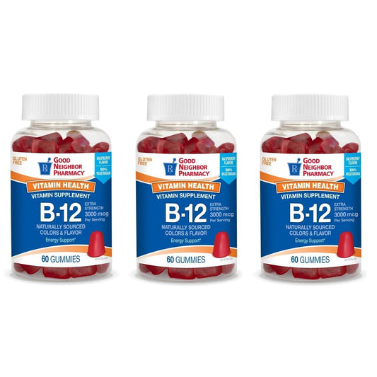 Pasteur Pharmacy Horse Vitamins & Supplements: Good Neighbor Pharmacy Vitamin B12 3000mcg Gummies, 60 count, natural horse supplement