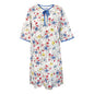 Silverts soft women's hospital gown with floral chain pattern, comfortable hospital gown by Pasteur Pharmacy.