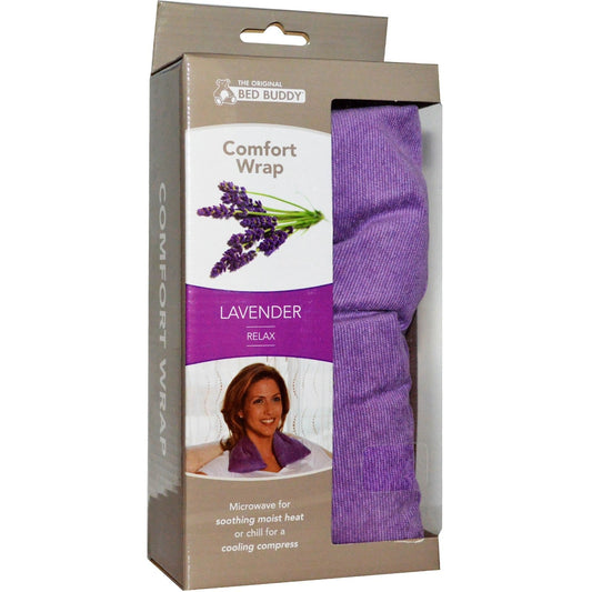 Lavender Bed Buddy Comfort Wrap by Pasteur Pharmacy, a hot and cold therapy pack for soothing pain relief and relaxation.