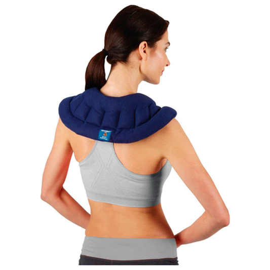 Pasteur Pharmacy Bed Buddy Deep Penetrating Body Wrap for hot and cold therapy, shown in a relaxed, fabric-covered wrap design.