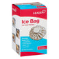 6-inch Leader Ice Bag from Pasteur Pharmacy for hot and cold therapy, shown filled with ice for pain relief.