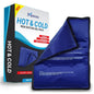 Large reusable hot and cold gel packs by Pasteur Pharmacy, flexible compresses for pain relief, injuries, and recovery, 2-pack.