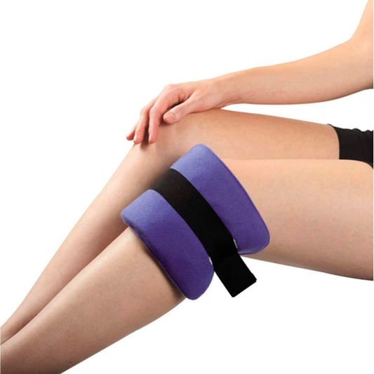 Large Thermipaq Icy Cold Pain Relief Wrap by Pasteur Pharmacy for hot and cold therapy, shown wrapped around a patient's shoulder.