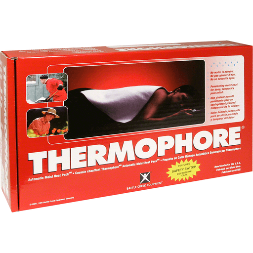 Pasteur Pharmacy Thermophore automatic moist heat pack for hot and cold therapy, shown in a standard size.
