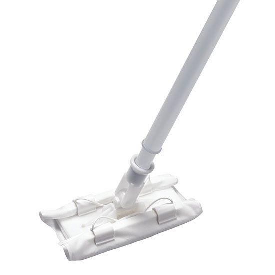 Pasteur Pharmacy ClipperMop Cleanroom Mopping System with white mop head for precise, hygienic cleaning in controlled environments.