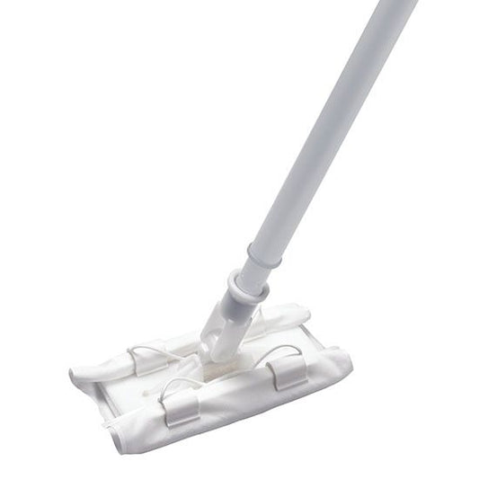 Pasteur Pharmacy ClipperMop Cleanroom Mopping System with white mop head for precise, hygienic cleaning in controlled environments.