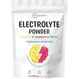 Hydrating electrolyte powder from Pasteur Pharmacy for immunity and hydration, with a focus on the product's packaging.