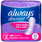 Always Discreet Regular Length Incontinence Liners from Pasteur Pharmacy, lightweight and designed for light bladder leakage protection.