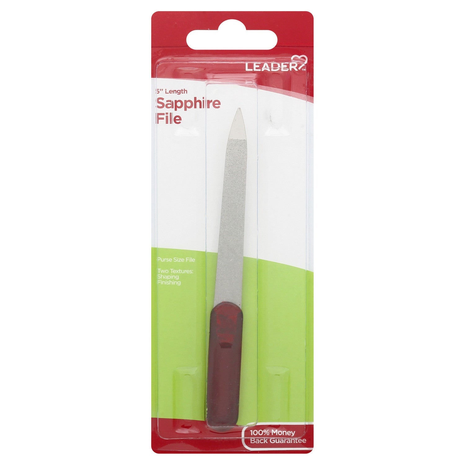 Leader Sapphire File 5-inch insoles and inserts from Pasteur Pharmacy, showing the compact, durable shoe accessory for foot comfort.