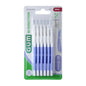 GUM Bi-Direction Interdental Brushes 0.6mm pack of 6, Pasteur Pharmacy, showing interdental cleaning brushes with blue handles