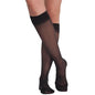 Black Juzo Attractive Knee High Compression Socks 15-20mmHg with closed toe, designed for improved leg comfort and support.